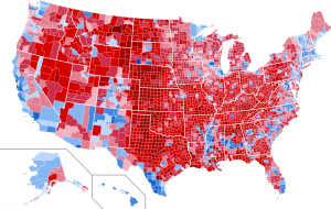 2016 Presidential Election Results by county.