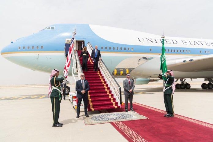 President Trump Arrives in Saudi Arabia