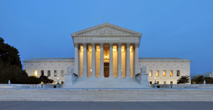 Supreme Court at night