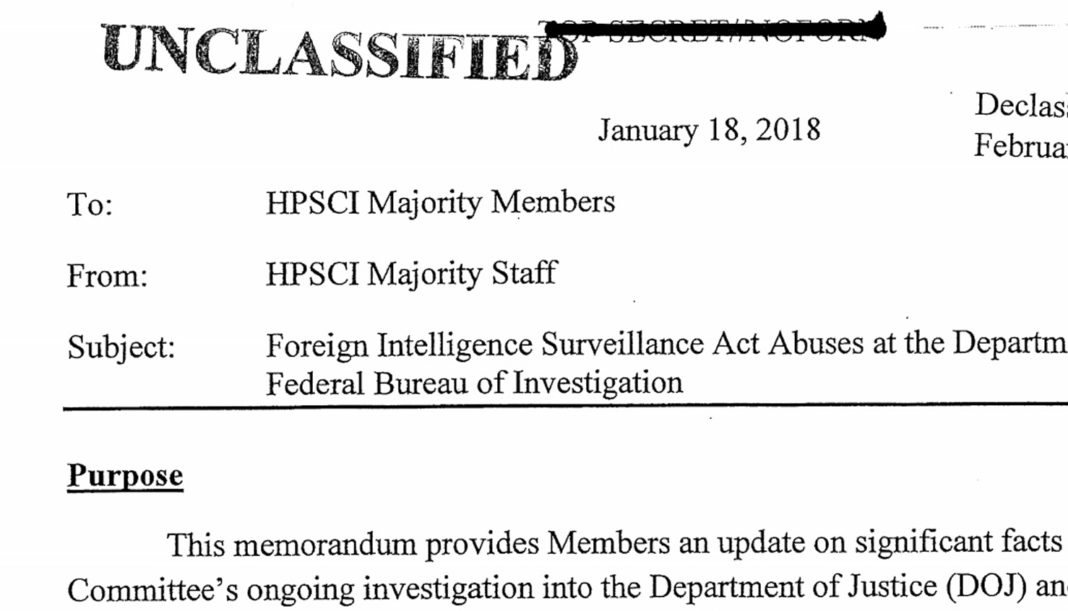 READ: Full Text of the Nunes Memo - Roughly Explained