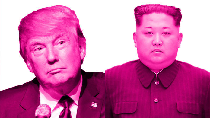 TRUMP KIM Donald Trump and Kim Jong Un