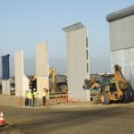 Various Border Wall Prototypes as they take shape during the Wall Prototype Construction Project near the Otay Mesa Port of Entry.