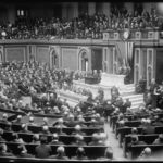 President Wilson delivers the first modern State of the Union address in 1913.